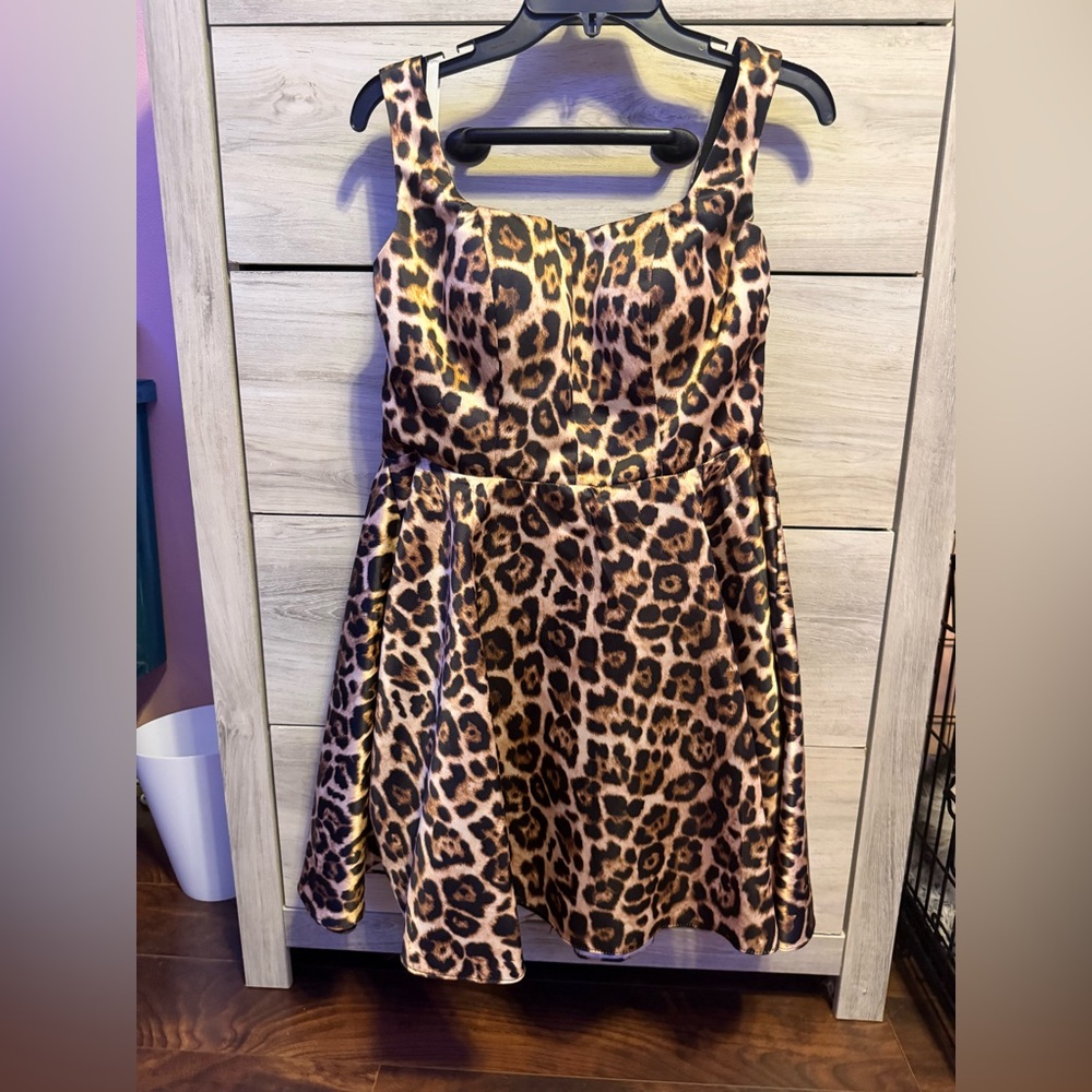 Amazon Women's Leopard Print Mini Dress